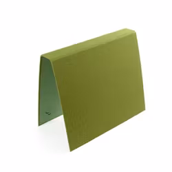 VÄVKLÄDD PÄRM A4, smal rygg - Olive green
