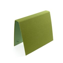 VÄVKLÄDD PÄRM A4, smal rygg - Olive green