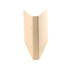 VÄVKLÄDD PÄRM A4, bred rygg - Beige