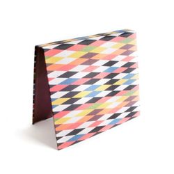 VÄVKLÄDD PÄRM A4, bred rygg - Harlequin multi