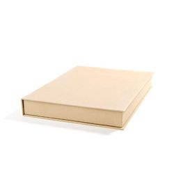VÄVKLÄDD BOX A4 - Beige
