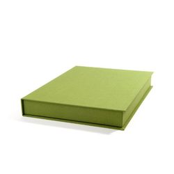 VÄVKLÄDD BOX A4 - Olive green