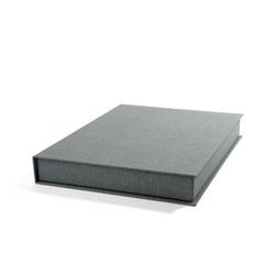 VÄVKLÄDD BOX A4 - Pepper grey