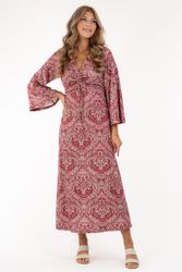 CAPRI IRIS DRESS RASPBERRY/ROSE/GOLD