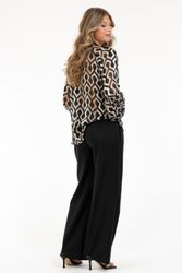 CAPRI SHEBA BLOUSE SAND/BLACK