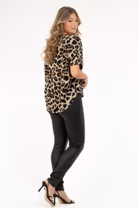 ROBYN BLOUSE DESERT SAND/BLACK