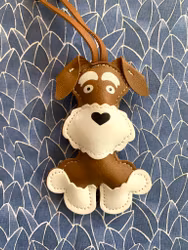 TERRIER, Dogcharm/Bagcharm - Väskdekoration Ljusbrun