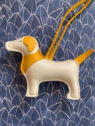 GOLDENRETRIVER, Dogcharm/Bagcharm - Väskdekoration Gul/Vit