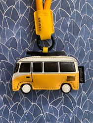 BUSS, Buscharm/Bagcharm - Väskdekoration Gul/Vit