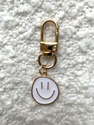SMILE, vit - NYCKELRING