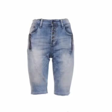 Capri Jeansshorts - blå
