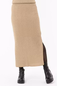 CAPRI FRANCES KNIT SKIRT ANTIQUE GOLD