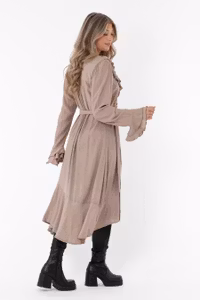 CAPRI ADELINE DRESS CAFFE LATTE