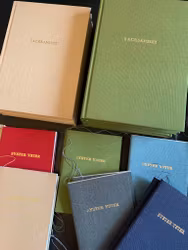 TACKSAMHET -  handpräglad, notebook A5