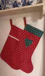 Julstrumpa - handsydd i vår ateljé