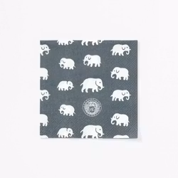 Elefanter, servetter - grå