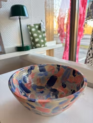 SKÅL - handdrejad, Fläckiga toner