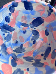 SKÅL - handdrejad, Fläckiga toner