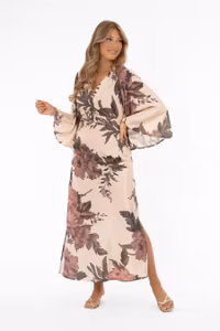 CAPRI MEADOW DRESS CHAMPAGNE/ROSE/SAGE