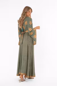 CAPRI AYLA DRESS LAGOON/GOLD