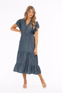 CAPRI CASSIDY DRESS BLUE DENIM