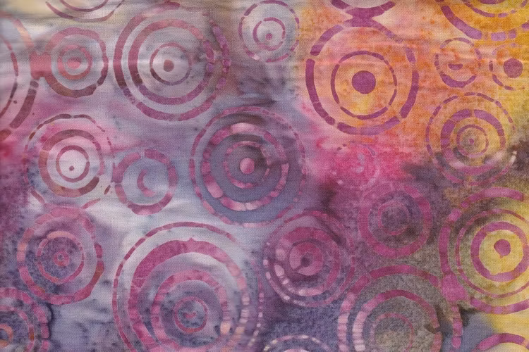 Flerfärgad med cirkeltryck