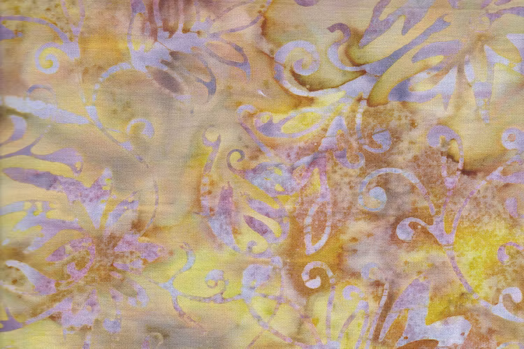 Brun & gul med lila tryck