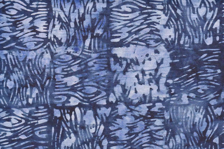 Mörkblå med ljusblått tryck