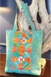 Tropical Pineapple tote. Mönster från Cut Loose Press