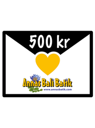 Presentkort, 500 kr