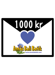 Presentkort, 1000 kr