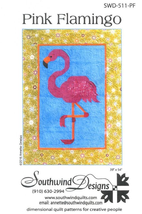 Pink Flamingo. Mönster från Southwind Designs