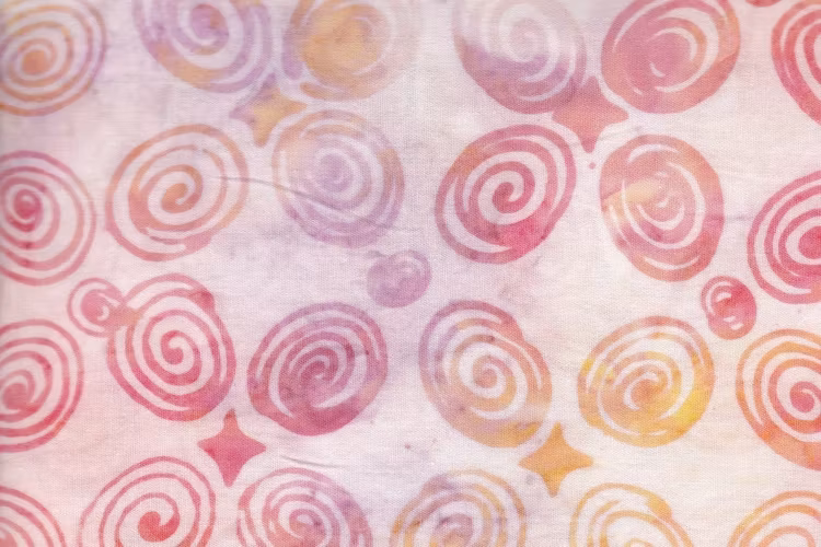 Flashigt ljusa pasteller med spiralmönster