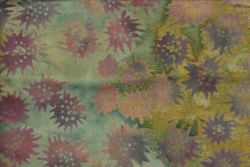"Freaky Flower" i nya mustiga färger. Trikåtyg 150 cm brett