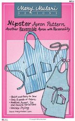 Hipster Apron Pattern. Mönster på förkläde