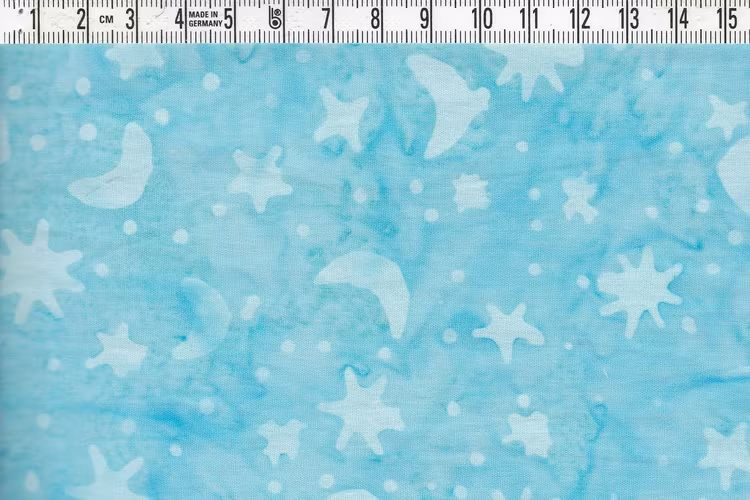 Tyg från serien "Aquarius". Bomullstyg i blåturkost