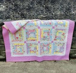Jelly Roll Log Cabin Mönster från Cut Loose Press