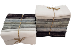 Svart & beige melerad FQ-bunt 12 st