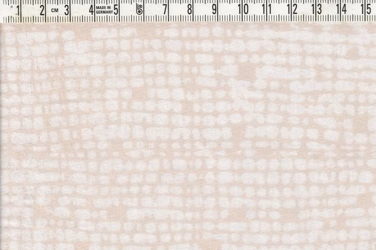 Vitt och beige med "rutmönster". 120 cm bred