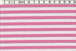 Anthology. Smalrandig rosa & vit med silverprickar, 110 cm bred
