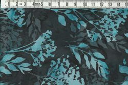 Dubbelt batiktryck i blått, grått och mörkgrått.