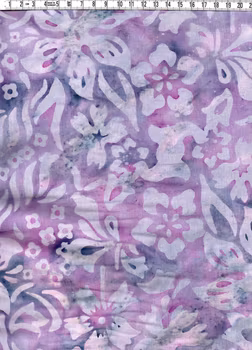 Ljus lila med tryck. 140 cm bredd