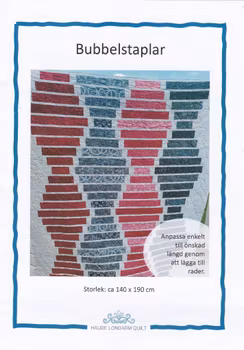 Mönster "Bubbelstaplar"  av Hauge Longarm Quilt