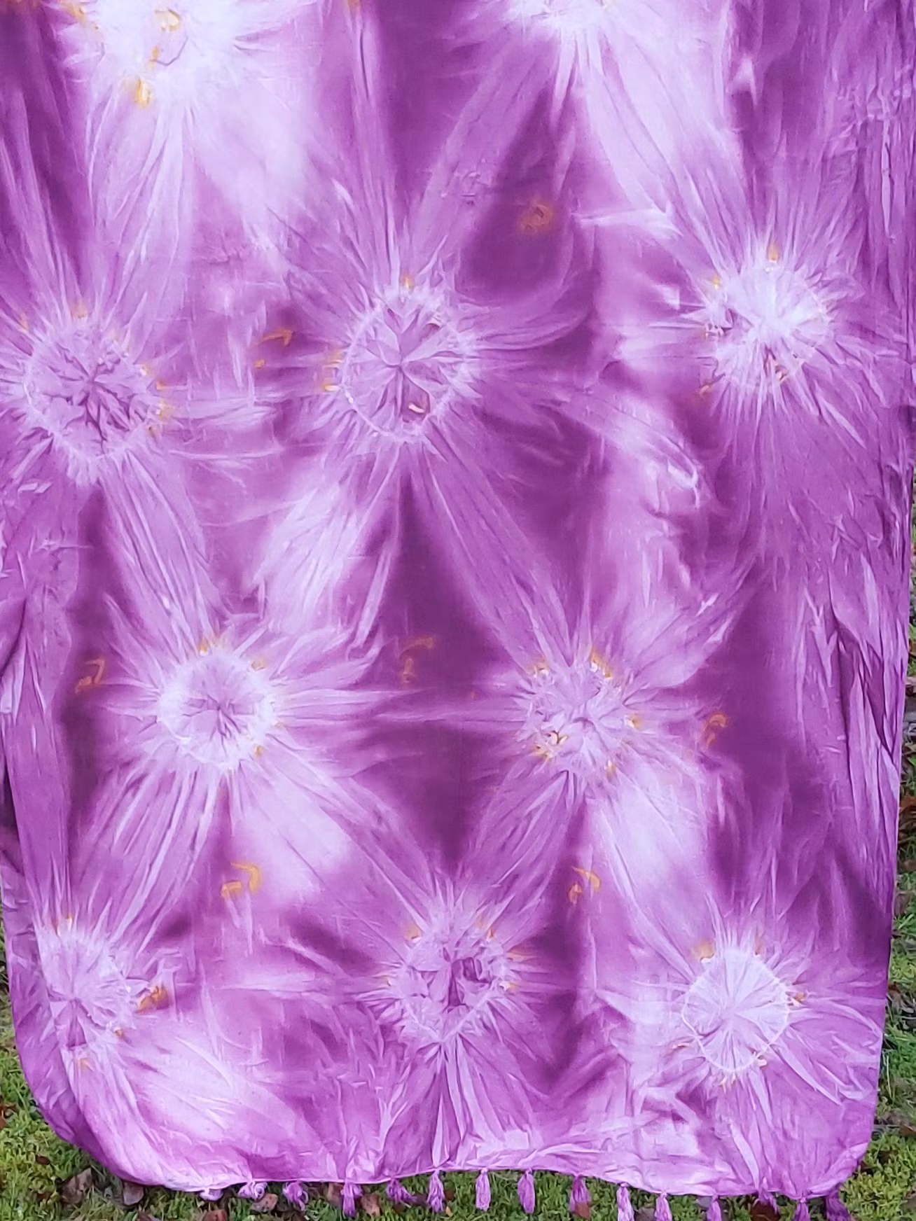 Sarong Batik / tyg viskos.  Knytbatik. Ca 105 x 160 cm + fransar