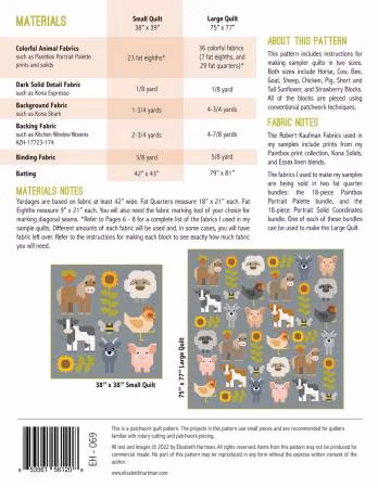 Mönster "Fab Farm" av Elizabeth Hartman