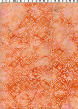 Beige-aprikos-brun  men rosa-cerise mönster. Bomull 110 cm. Tvätt 40 grader