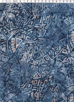 Modern Galaxie in blue. 100% bomull. Bredd 140 cm