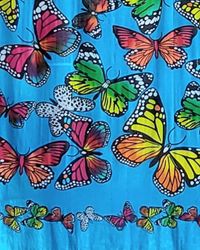 Sarong Screentryckt / tyg viskos.  Ca 110 x 175 cm utan fransar
