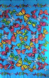 Sarong Screentryckt / tyg viskos.  Ca 110 x 175 cm utan fransar