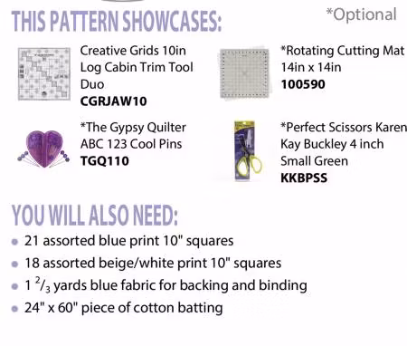 Rick Rack Table Runner. Mönster från Cut Loose Press